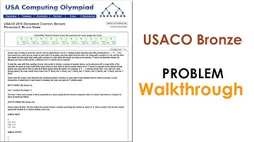 USACO Bronze Walkthrough: Block Game