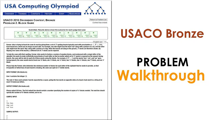 USACO Bronze Walkthrough: Block Game - DayDayNews