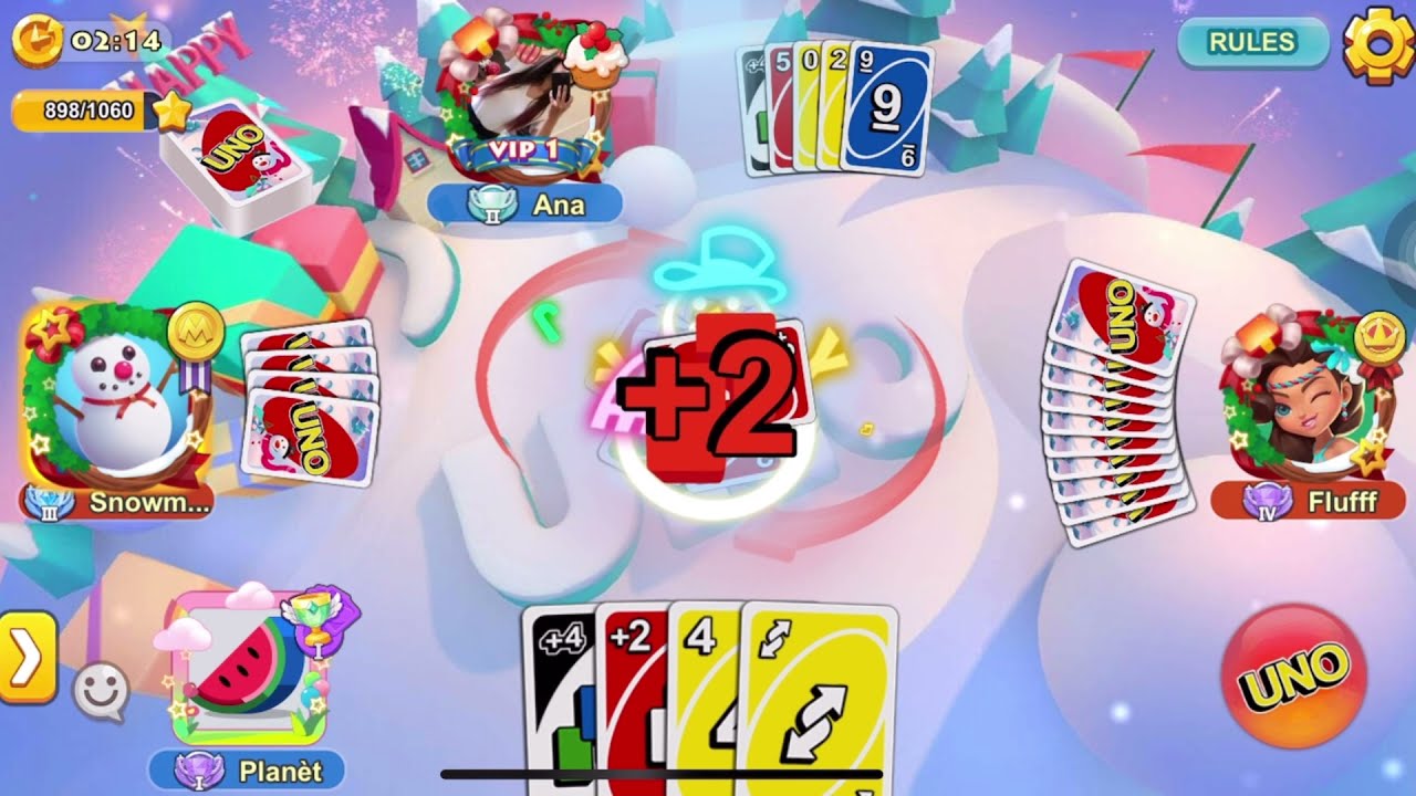 How to win & level up in Facebook Uno Card Game? (Ranked mode - Go Wild x80)