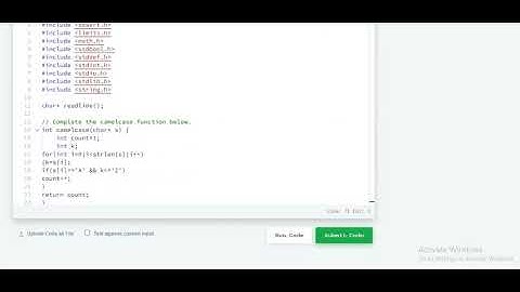 CamelCase | hackerrank solution