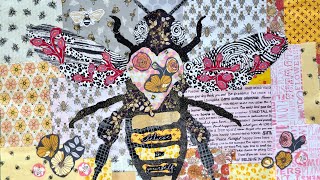 Bee Collage Laura Heine