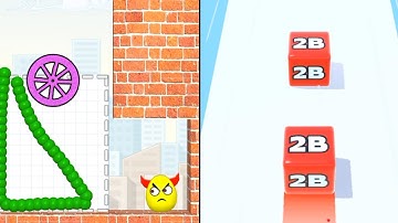 Draw To Smash Vs Jelly Run 2048| All Levels| Android Ios | new update