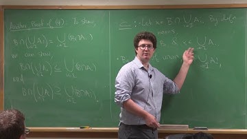 Lecture 22: General Properties of Intersections and Unions over Indexed Sets