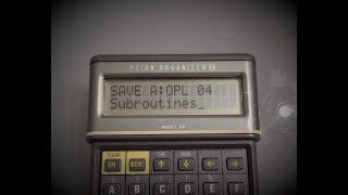 Psion OPL Programming Tutorial Part  04