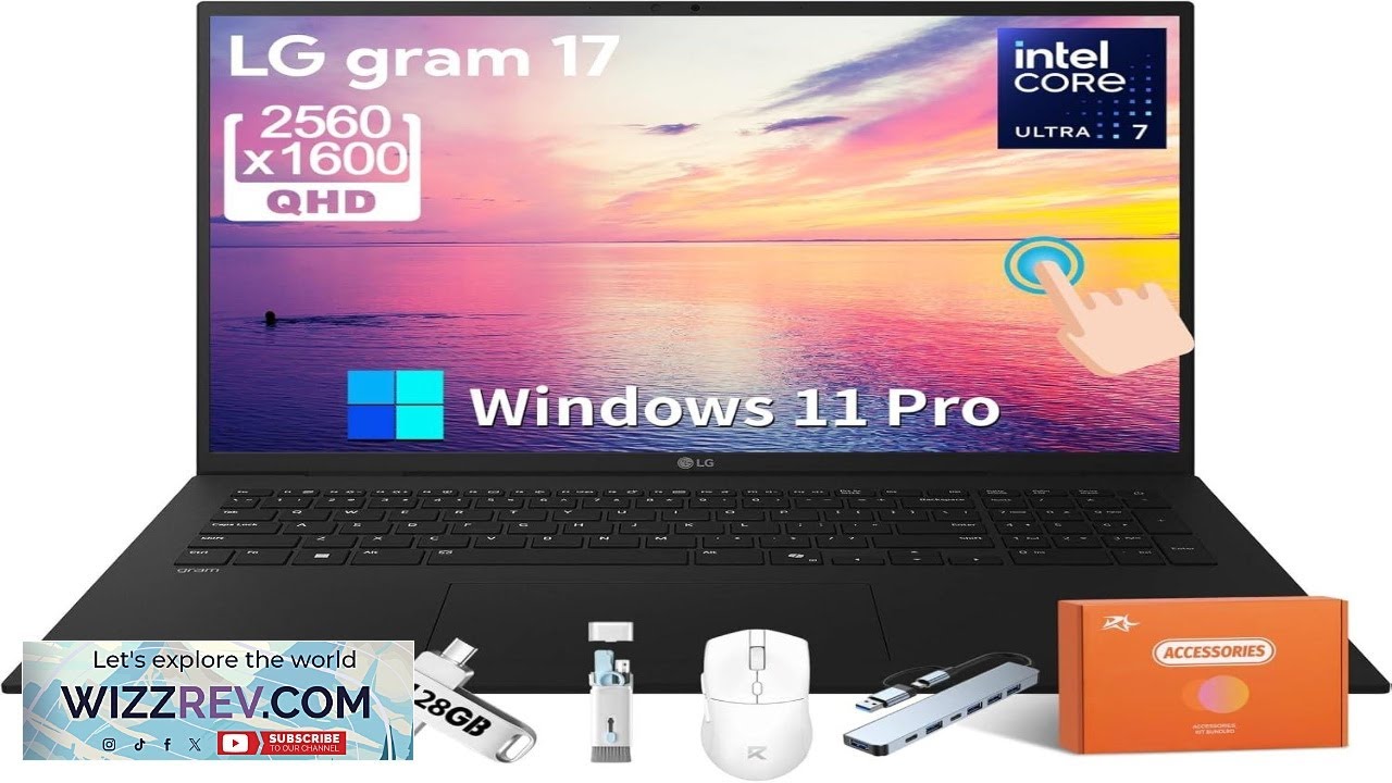 LG Gram 17 Touchscreen Laptop Copilot + PC 2025 Intel Core Ultra