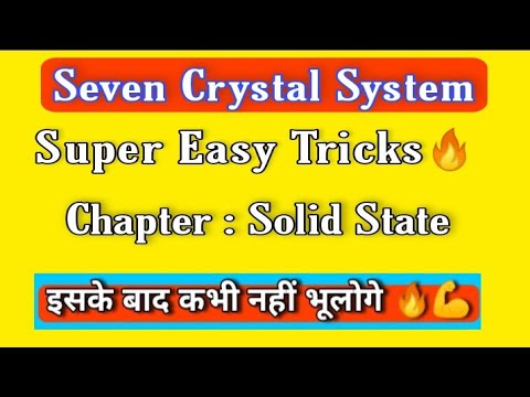 Seven Crystal System Tricks || Solid State Tricks || - YouTube