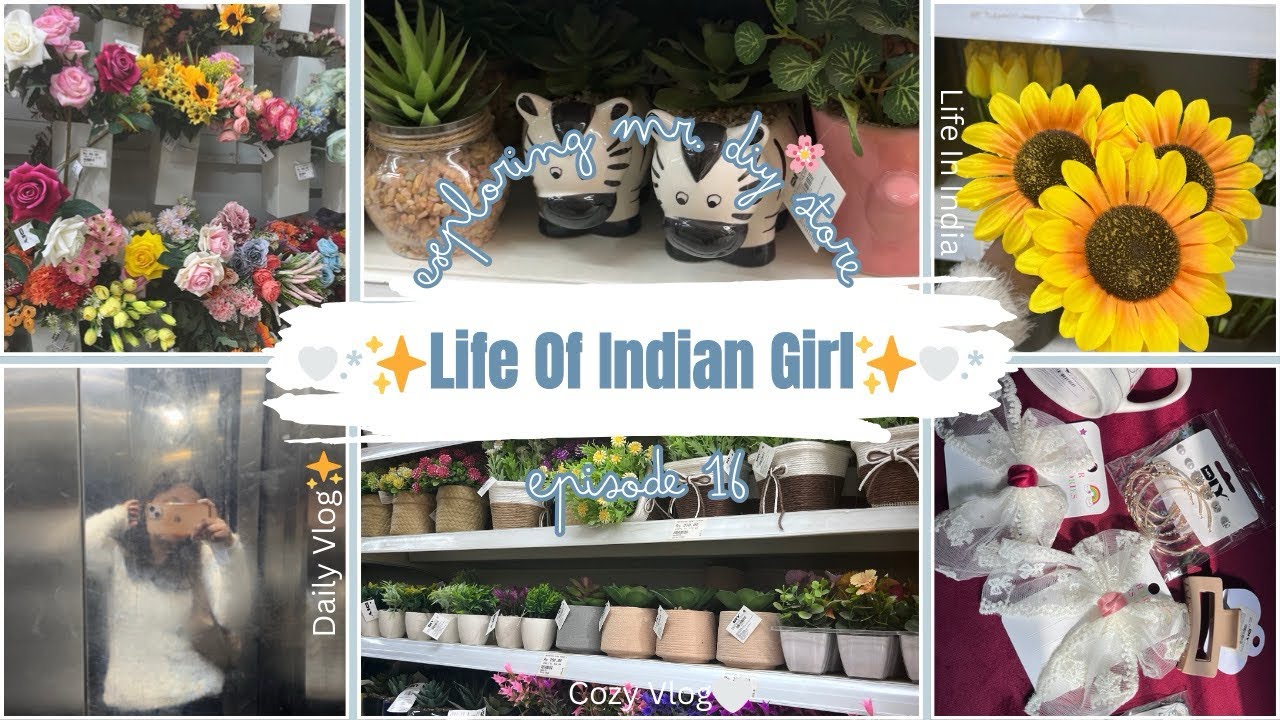 A Cozy Day Exploring Mr. DIY Store⋆⸜❤︎⸝‍⋆|Aesthetic Indian Vlog🌸|Life In India🌷|Daily Vlog🎀|