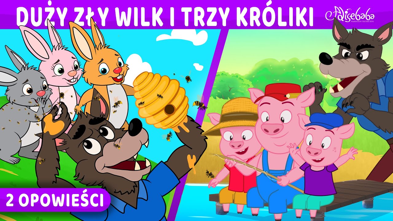 Trzy Małe świnki Bajka Do Czytania Duży Zły Wilk i Trzy Króliki & Trzy Małe Świnki | Bajki po Polsku