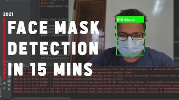 FACE MASK DETECTION  IN 15 MINS || OPENCV + MTCNN+ EFFICIENTNETB3