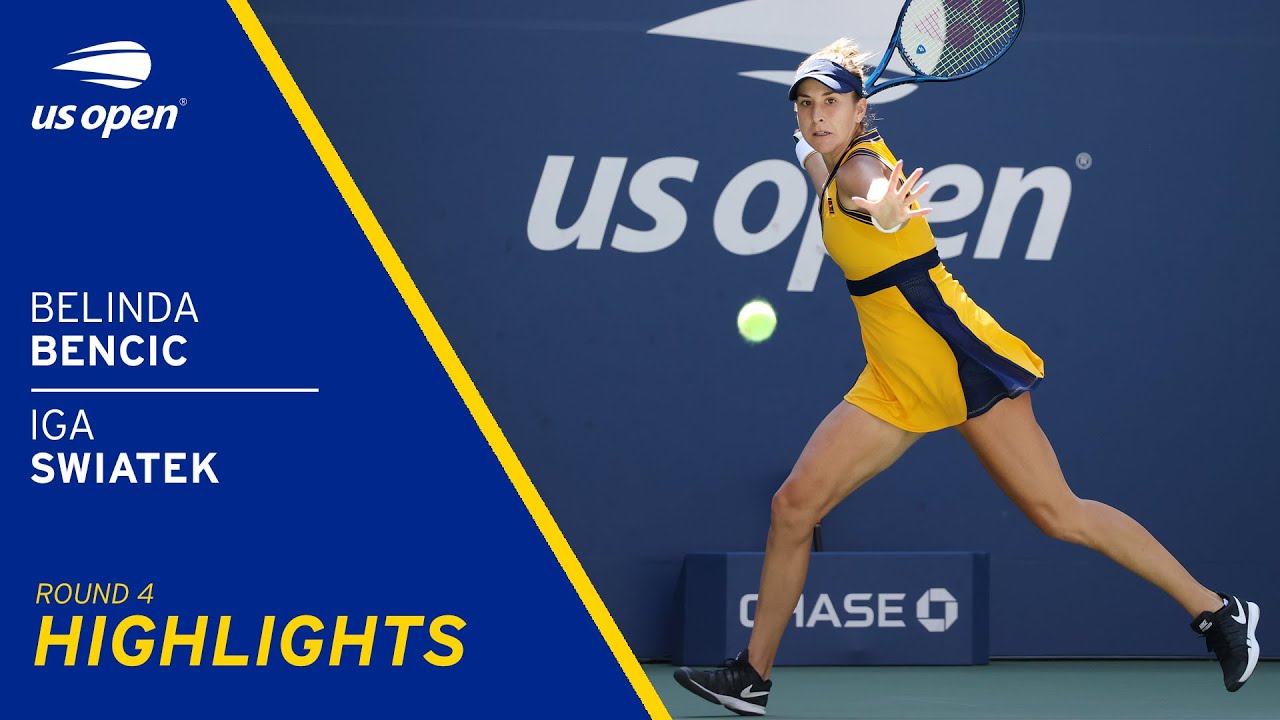 Belinda Bencic vs Iga Swiatek Highlights | 2021 US Open Round 4 - Win