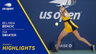 Belinda Bencic vs Iga Swiatek Highlights | 2021 US Open Round 4