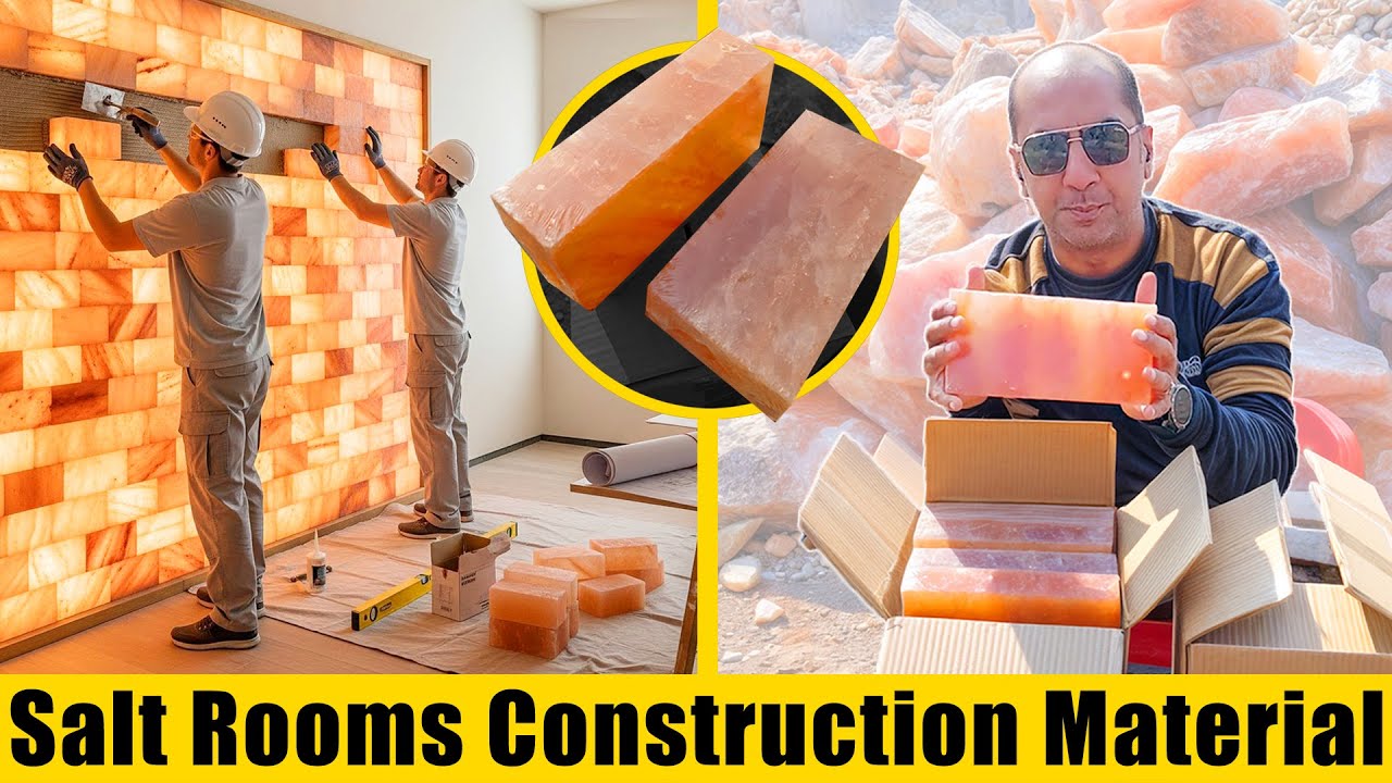 Salt Rooms Construction Material | Himalayan Salt Brick & Tiles for Salt Rooms & Spas
