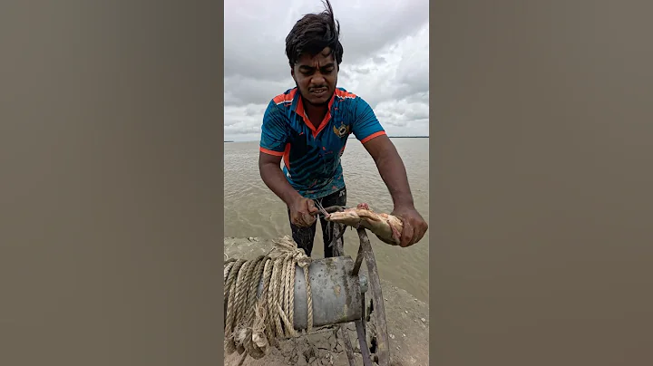 Small Catfish Bait Throwing Method By Hook Yarn 2  #fishinglife  #bait