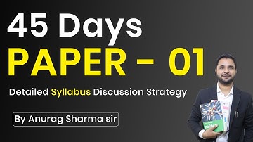 45 Day Strategy for UGC NET Paper 1 by Anurag Sharma | NET/ JRF Paper 1 Preparation