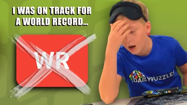 I nearly got a WORLD RECORD... [3x3 Blindfolded Average]