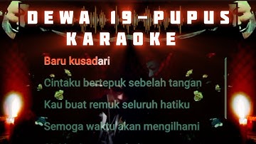 Dewa 19-Pupus karaoke version #spesialdewa19 #once #virzha #musikkaraoke