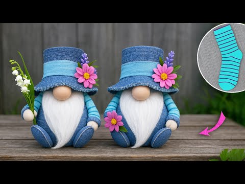 Вы не умеете шить? Тогда этот мастер-класс для вас 🌺 Чудесный Гномик БЕЗ ШИТЬЯ своими руками