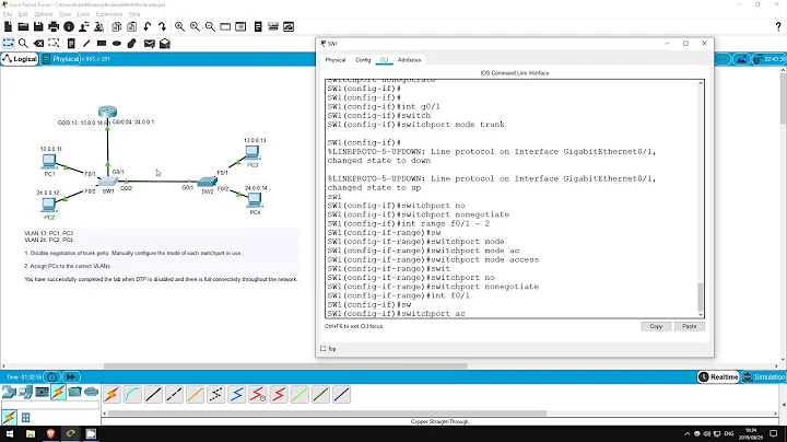 FREE CCNA Lab 045: DTP / VLANs