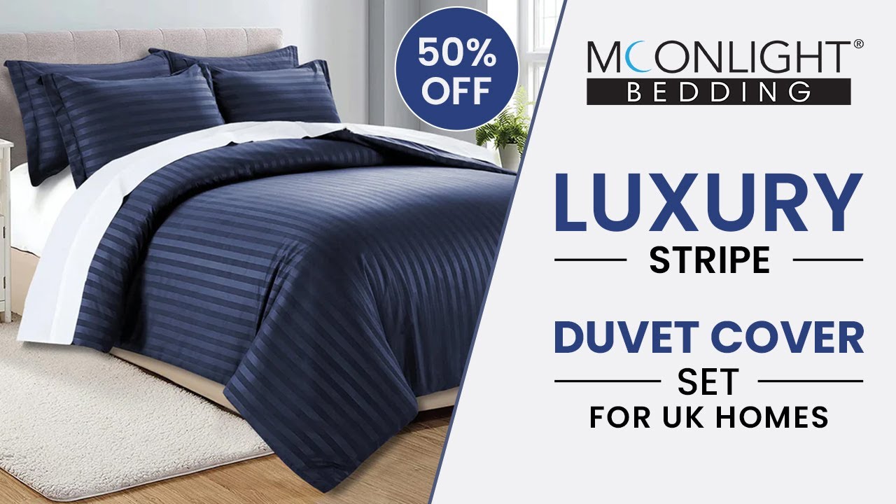 Stripe Your Bed with Style | Luxury Stripe Duvet Cover Set for UK Homes