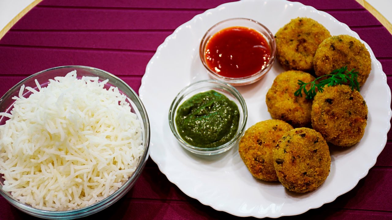 Crispy Rice Cutlets-Leftover Rice Patties | chefharpalsingh - YouTube