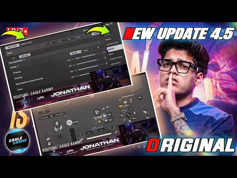 UPDATE 4.5 | GOLD JONATHAN SENSITIVITY | JONATHAN CONTROL CODE | JONATHAN SENSITIVITY CODE | BGMI