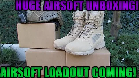 Huge Evike Unboxing | Airsoft Unboxing | Airsoft MultiCam Loadout Coming!