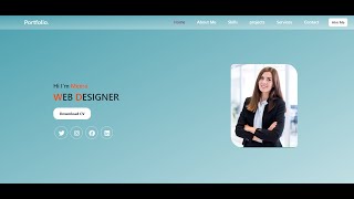 Portfolio Website using HTML and CSS
