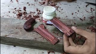 cara membuat sarung korek unik dari kayu