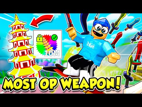 Buying The MOST OP WEAPON In Weapon Fighting Simulator! (Roblox)