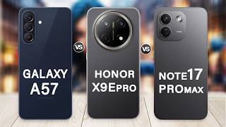 Honor X9E Pro Vs Redmi Note 17 Pro Max Vs Samsung Galaxy A57