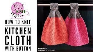 Knit Cloth with Button for your Oven (CC)
