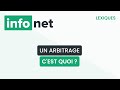 Un arbitrage, c'est quoi ? (définition, aide, lexique, tuto, explication)