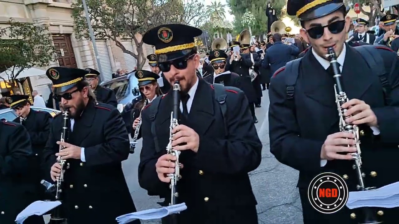 Marcia Funebre Tristezze (Lacerenza) Banda di Bisceglie 11/4/25 Bari Processione dell'addolorata