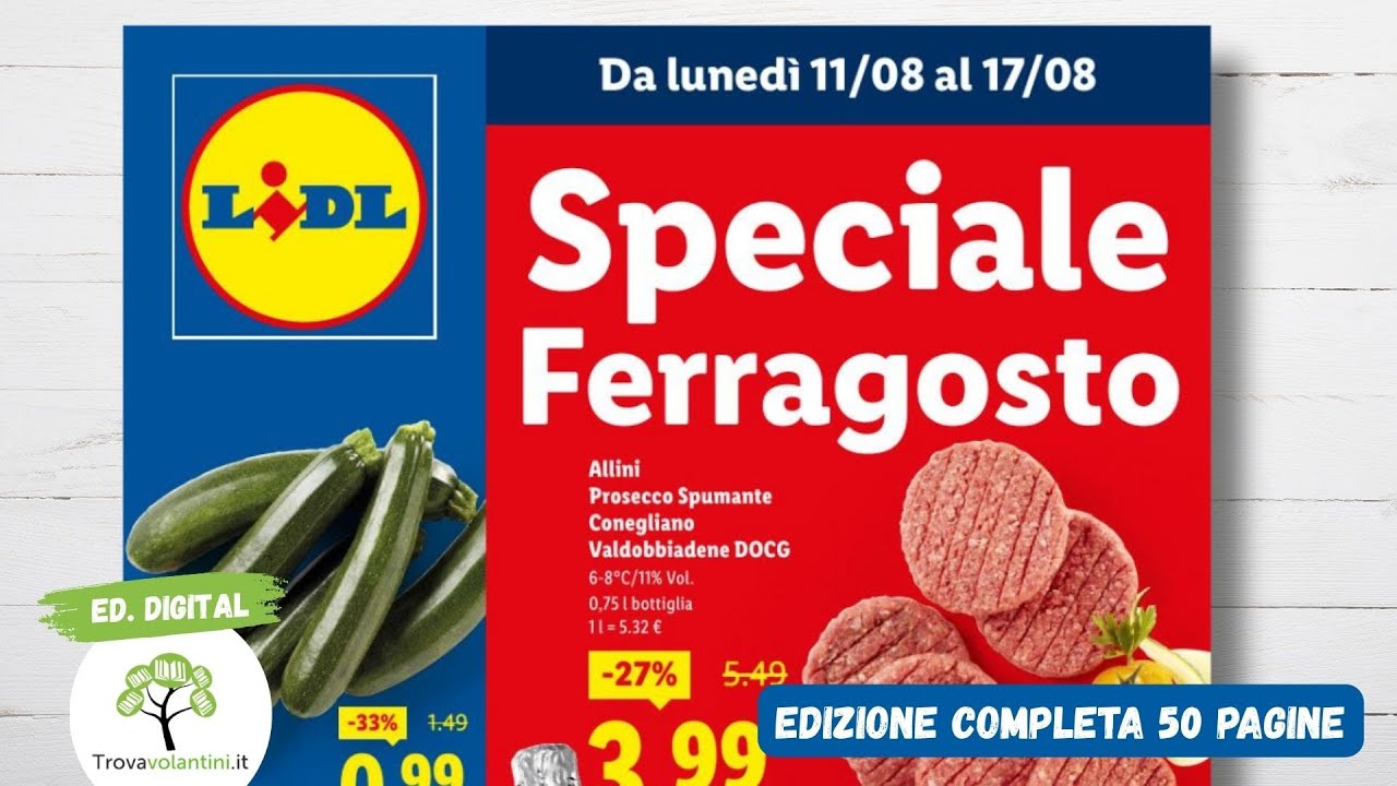 VOLANTINO LIDL dal 11 al 17 agosto 2025 #anteprima