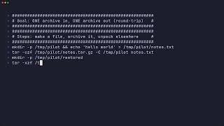 How to create and extract a .tar.gz archive – tar basics
