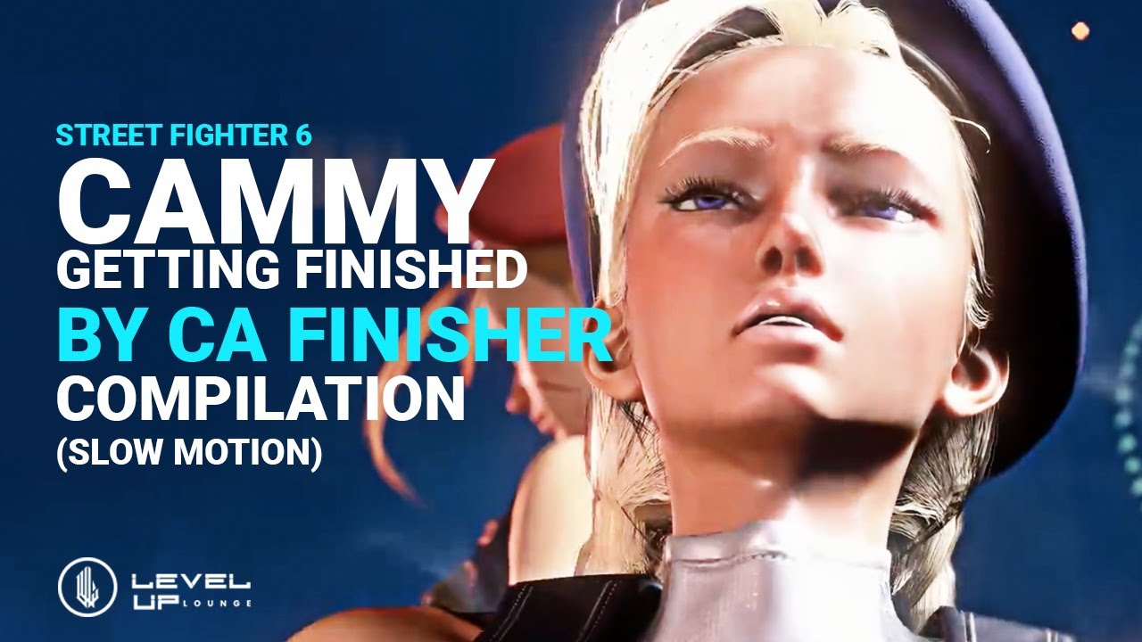 Street Fighter 6 - Cammy Getting Finished by CA Finisher Compilation (Slow Motion)  ⏳