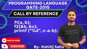 Programming Language GATE-2015 Problem Solution
