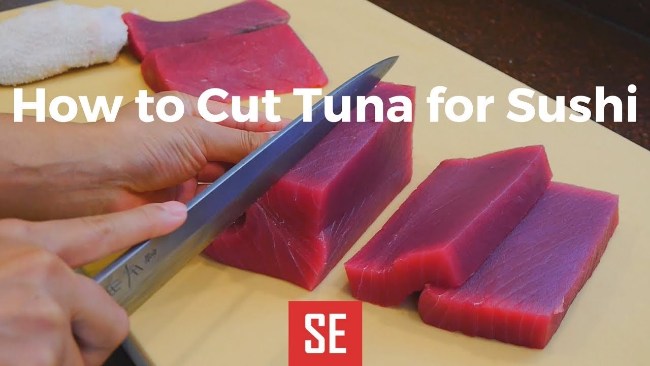 How to Cut Tuna Loin for Sushi ( 金枪鱼寿司) | Native Sushi