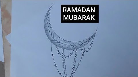 How to draw easy RAMADAN card for beginners |RAMADAN sketch | Drawing Moon & pearls | Coffee Time CT