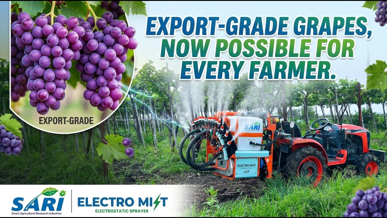 Electro Mist | Electrostatic sprayer (ESS) for every grape grower - YouTube