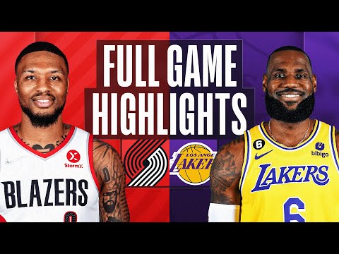 TRAIL BLAZERS at LAKERS | NBA FULL GAME HIGHLIGHTS | October 23, 2022