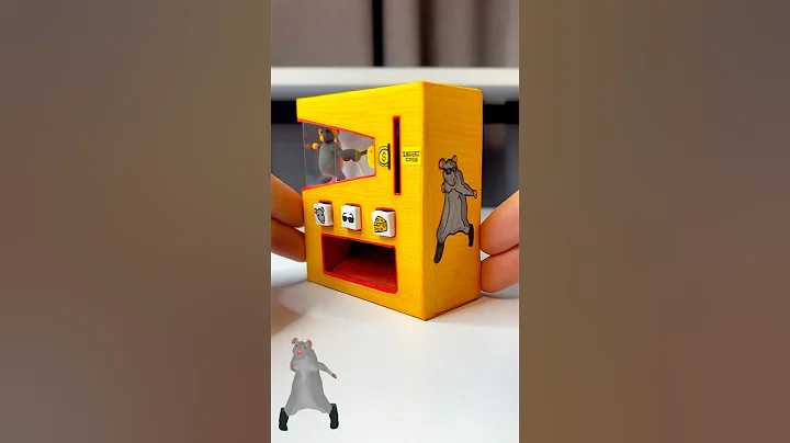 DIY Working Rat Dance Vending Machine with Paper | Paper Craft Ideas #shorts #papercraft #ratdance thumbnail