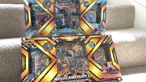 Opening BOTH NEW MEGA SHARPEDO EX AND MEGA CAMERUPT EX POKEMON CARD BOXES! - EARLY RELEASE!