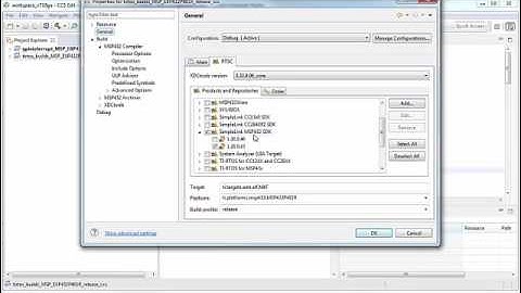 Updating SimpleLink SDK used by a Project