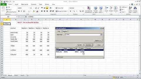 Học Excel cơ bản  Bài 17 Hướng dẫn sử dụng hàm Find and Replace trong Excel 480p Trim