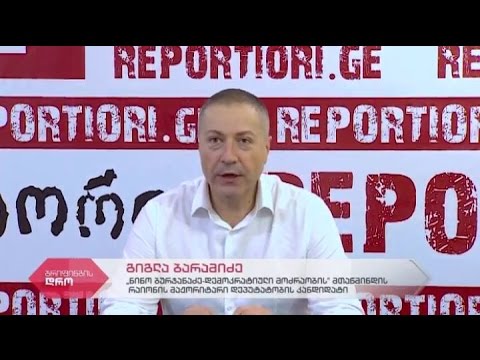 \"დემოკრატიული მოძრაობის\" მაჟორიტარი დეპუტატობის კანდიდატის გიგლა ბარამიძის  პრესკონფერენცია