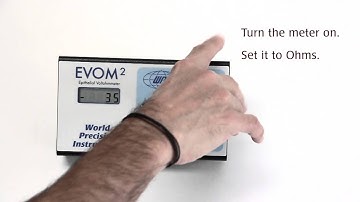 How to Test Your EVOM2 Meter
