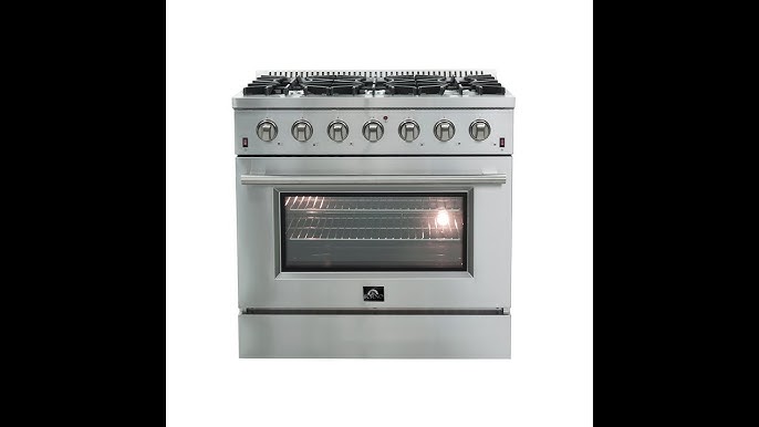 FFSGS6244-48 - 48″ Galiano FORNO Gas Range ALTA QUALITA Pro-Style Gas 8  Italian Burners 107,000 BTU 