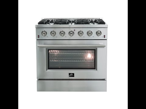FFSGS6244-36 - 36 Galiano Gas Range FORNO ALTA QUALITA Pro-Style Gas 6 Italian Burners 83,000 BTU