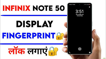 infinix note 50 display fingerprint lock setting | how to add display finger lock infinix note 50